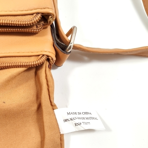 Rosetti Floral Canvas Crossbody Bag with Tan Faux Leather Trim – Boho Chic Purse - Picture 7 of 7